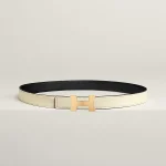 Mini Constance belt buckle & Reversible leather strap 24 mm - Image 2